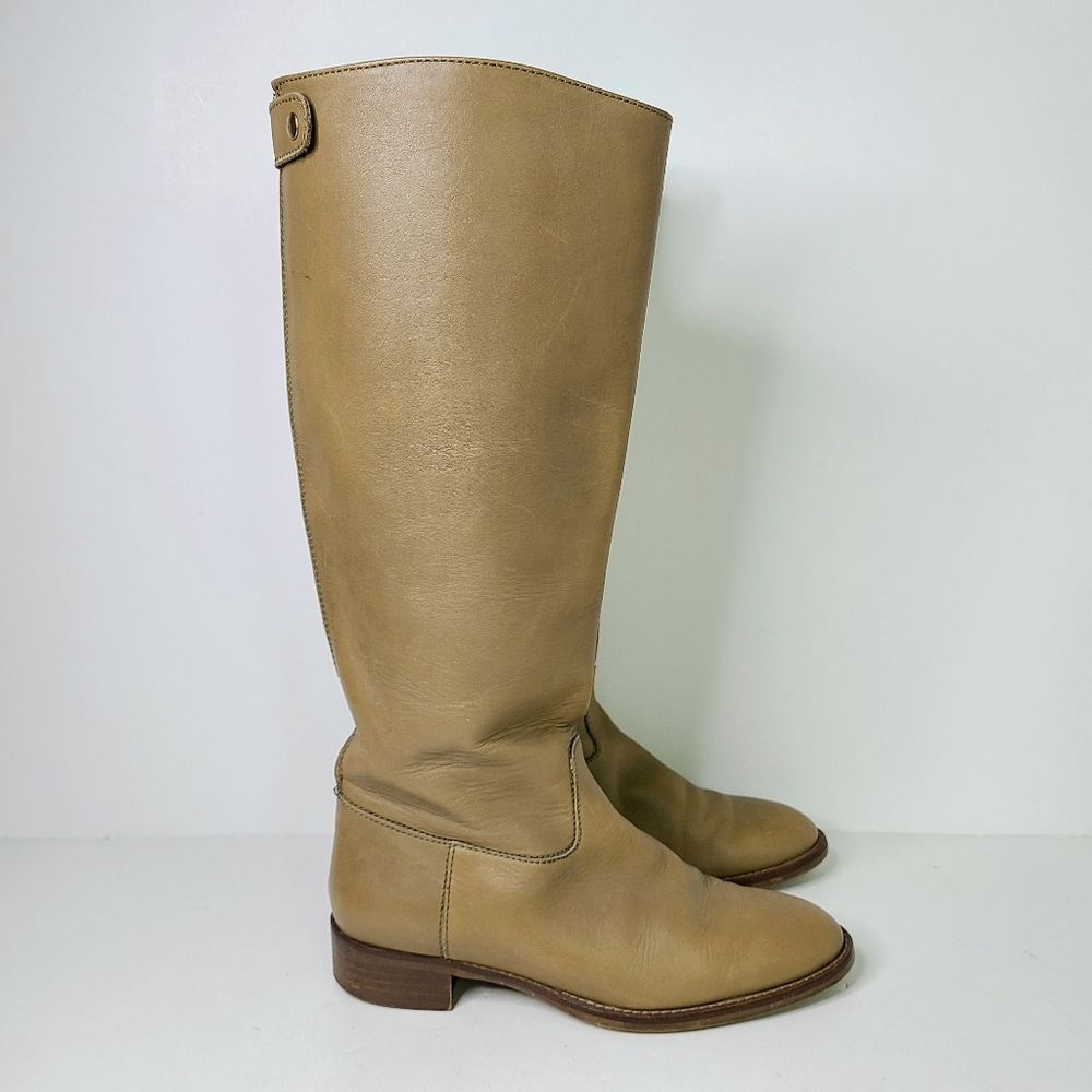 J. Crew Field Kindling Riding Tan Tall High Boots